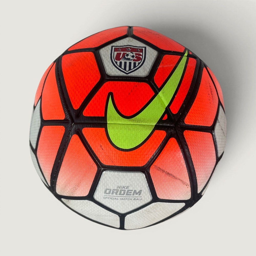 Nike Ordem 3 US Soccer Official Match Ball Orange White 2015 2016 FIFA Pro